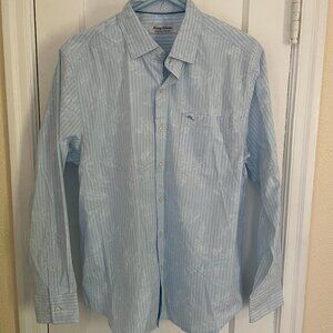 Tommy Bahama light blue, long sleeve, Sarasota Stretch medium